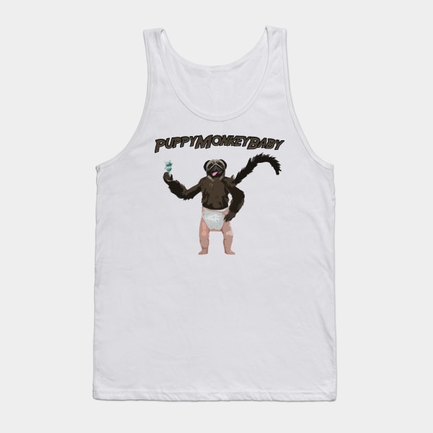 PuppyMonkeyBaby Puppy Monkey Baby Funny Commercial Tank Top by joshp214